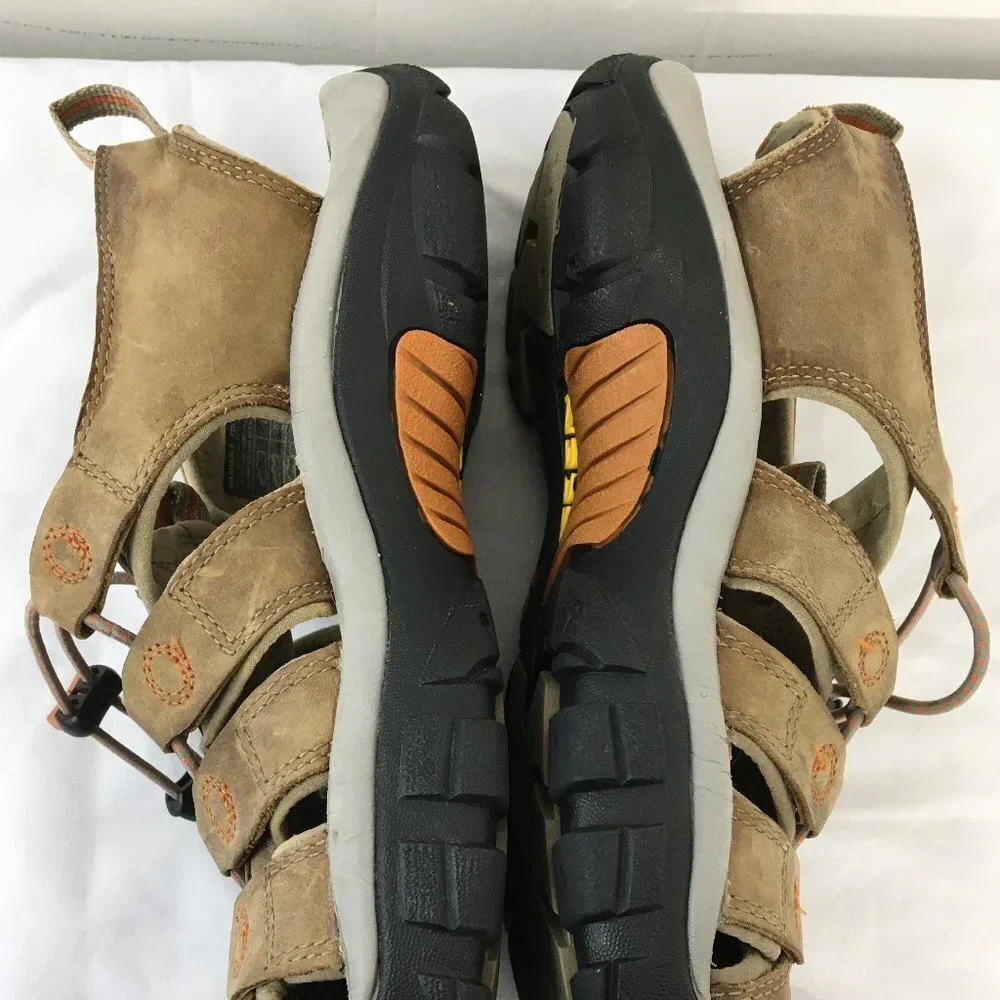 Keen Mens Brown and Black New Port Water Sandal Size 9 GOOD Condition